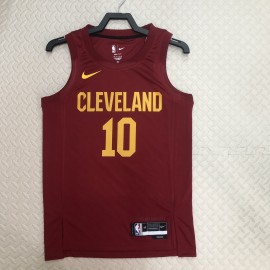 Camiseta Darius Garland #10 Cleveland Cavaliers 2023 Rojo