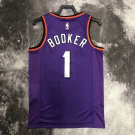 Camiseta Devin Booker #1 Phoenix Suns 2023 Classic Edition Púrpura Camiseta Devin Booker #1 Phoenix Suns 2023 Classic Edition Púrpura