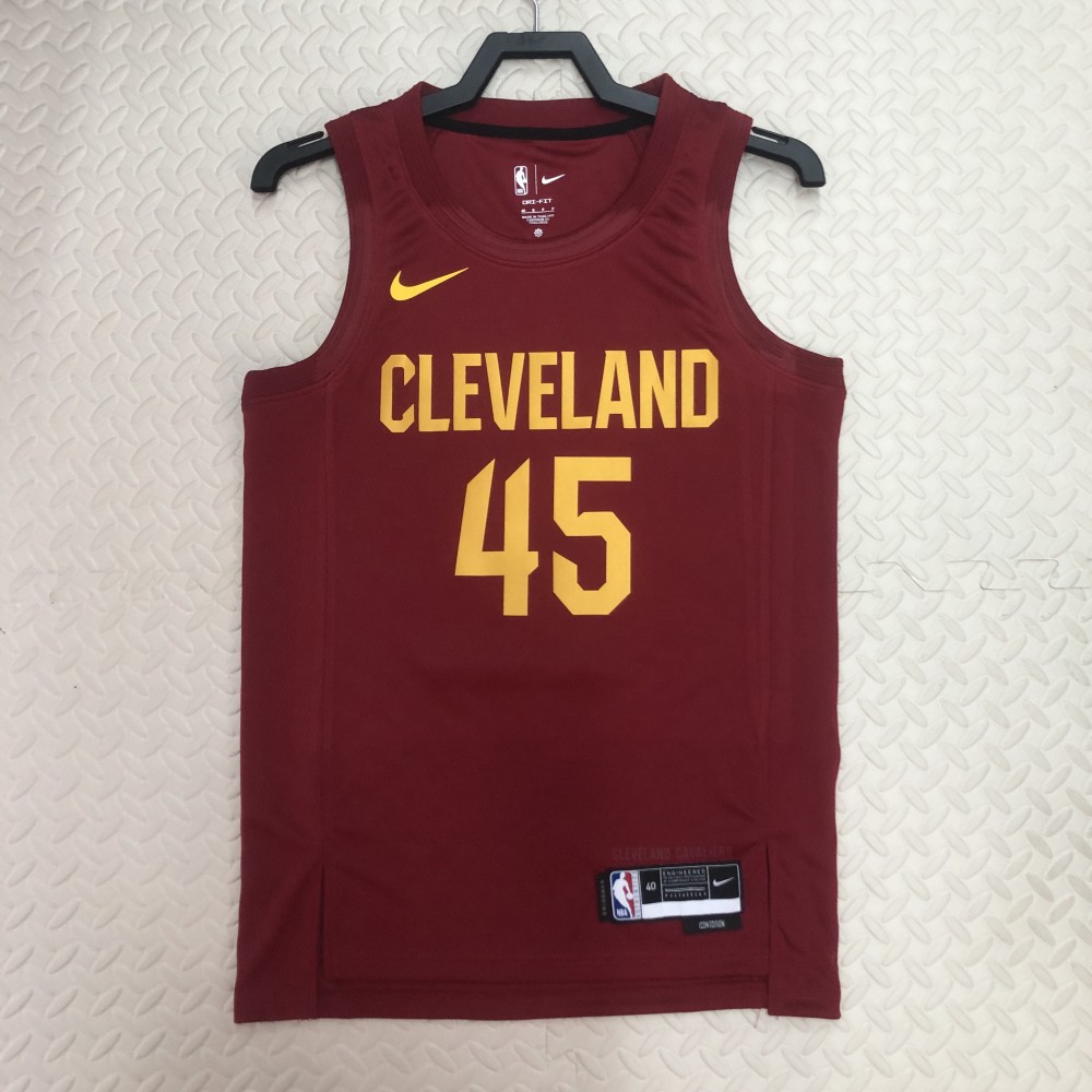 Camiseta Donovan Mitchell #45 Cleveland Cavaliers 2023 Rojo Camiseta Donovan Mitchell #45 Cleveland Cavaliers 2023 Rojo