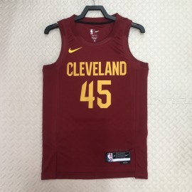 Camiseta Donovan Mitchell #45 Cleveland Cavaliers 2023 Rojo