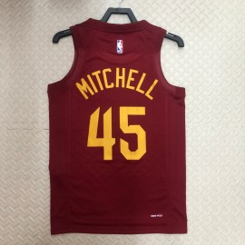 Camiseta Donovan Mitchell #45 Cleveland Cavaliers 2023 Rojo Camiseta Donovan Mitchell #45 Cleveland Cavaliers 2023 Rojo