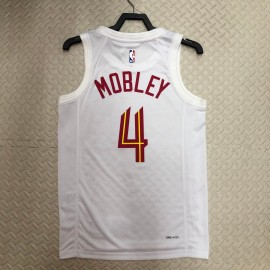 Camiseta Evan Mobley #4 Cleveland Cavaliers 2023 Blanco Camiseta Evan Mobley #4 Cleveland Cavaliers 2023 Blanco