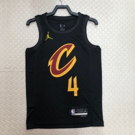 Camiseta Evan Mobley #4 Cleveland Cavaliers 2023 Jordan Limited Edition Negro
