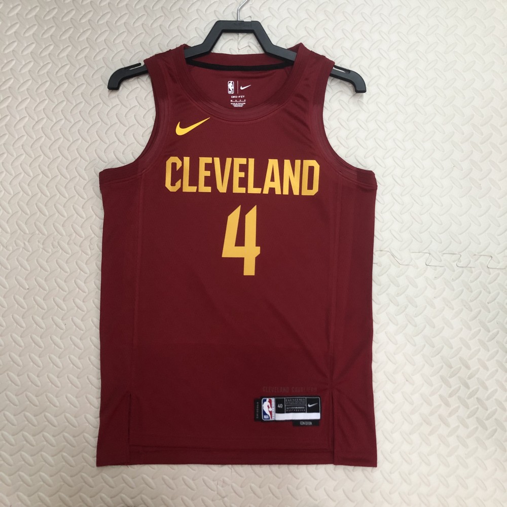 Camiseta Evan Mobley #4 Cleveland Cavaliers 2023 Rojo Camiseta Evan Mobley #4 Cleveland Cavaliers 2023 Rojo