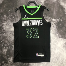 Camiseta Karl-Anthony Towns #32 Minnesota Timberwolves 2023 Edición Flyer Negro