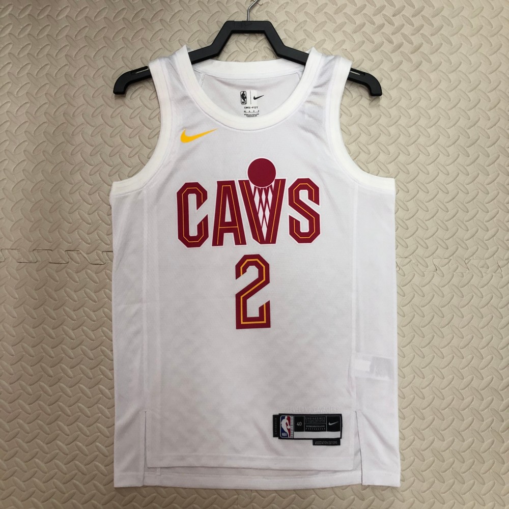 Camiseta Kyrie Irving #2 Cleveland Cavaliers 2023 Blanco Camiseta Kyrie Irving #2 Cleveland Cavaliers 2023 Blanco