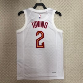 Camiseta Kyrie Irving #2 Cleveland Cavaliers 2023 Blanco Camiseta Kyrie Irving #2 Cleveland Cavaliers 2023 Blanco