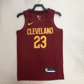 Camiseta Lebron James #23 Cleveland Cavaliers 2023 Rojo