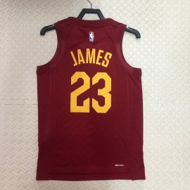 Camiseta Lebron James #23 Cleveland Cavaliers 2023 Rojo Camiseta Lebron James #23 Cleveland Cavaliers 2023 Rojo