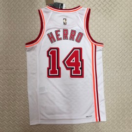 Camiseta Tyler Herro #14 Miami Heat 2023 Classic Edition Blanco Camiseta Tyler Herro #14 Miami Heat 2023 Classic Edition Blanco