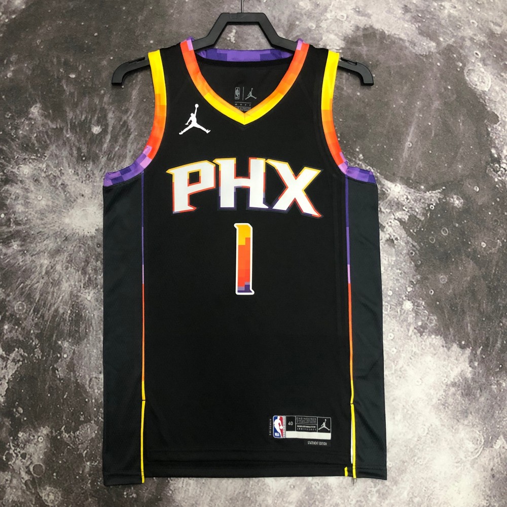 Camiseta Devin Booker #1 Phoenix Suns 2023 Jordan Limited Edition Negro Camiseta Devin Booker #1 Phoenix Suns 2023 Jordan Limited Edition Negro