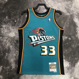 Camiseta Grant Hill #33 Detroit Pistons 1998 Clásico Edition Verde