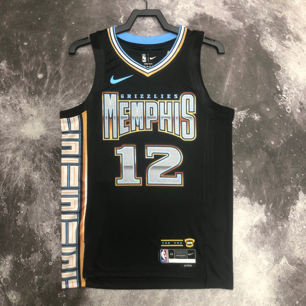 Camiseta Ja Morant #12 Memphis Grizzlies 2023 City Edition Negro Camiseta Ja Morant #12 Memphis Grizzlies 2023 City Edition Negro