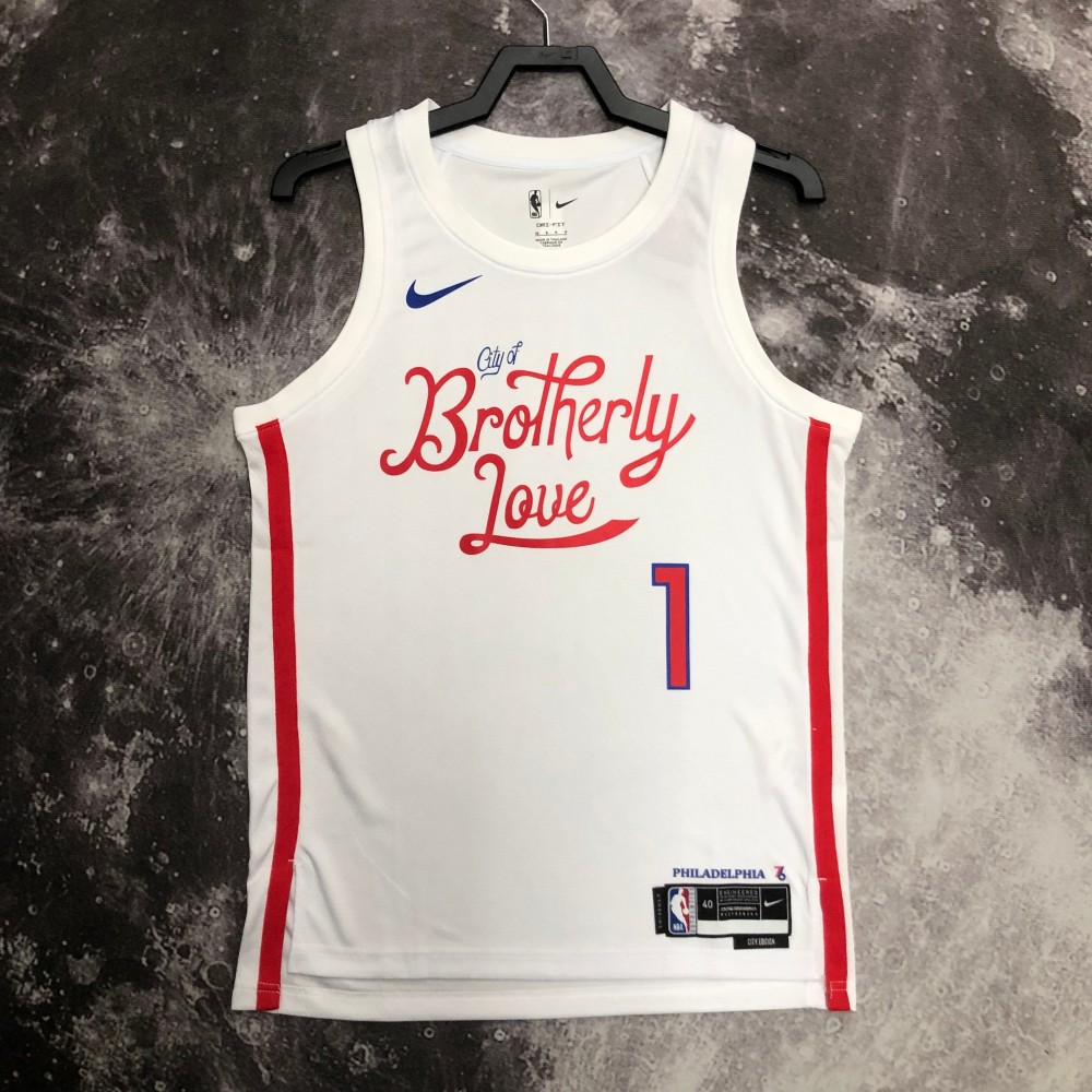 Camiseta James Harden #1 Philadelphia 76ers 2023 City Edition Blanco Camiseta James Harden #1 Philadelphia 76ers 2023 City Edition Blanco