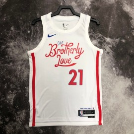 Camiseta Joel Embiid #21 Philadelphia 76ers 2023 City Edition Blanco