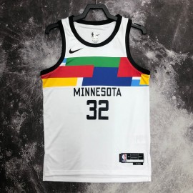 Camiseta Karl-Anthony Towns #32 Minnesota Timberwolves 2023 City Edition Blanco
