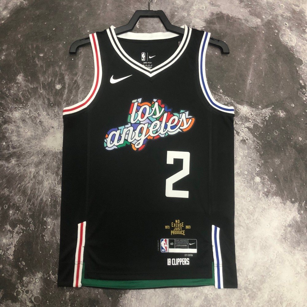 Camiseta Kawhi Leonard #2 Los Angeles Clippers 2023 City Edition Negro Camiseta Kawhi Leonard #2 Los Angeles Clippers 2023 City Edition Negro