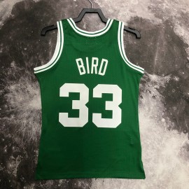 Camiseta Larry Bird #33 Boston Celtics 1986 Clásico Edition Verde