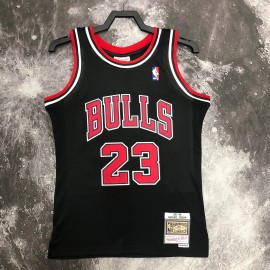 Camiseta Michael Jordan #23 Chicago Bulls 1998 Negro