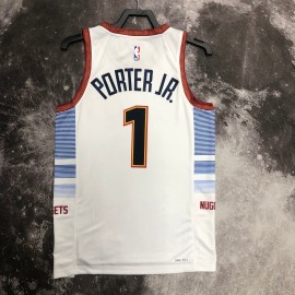 Camiseta Michael Porter Jr. #1 Denver Nuggets 2023 City Edition Blanco Camiseta Michael Porter Jr. #1 Denver Nuggets 2023 City Edition Blanco