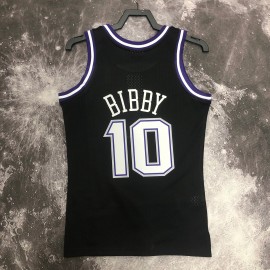 Camiseta Mike Bibby #10 Sacramento Kings 2001 Clásico Edition Negro Camiseta Mike Bibby #10 Sacramento Kings 2001 Clásico Edition Negro