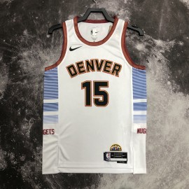 Camiseta Nikola Jokić #15 Denver Nuggets 2023 City Edition Blanco