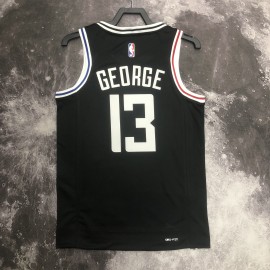 Camiseta Paul George #13 Los Angeles Clippers 2023 City Edition Negro Camiseta Paul George #13 Los Angeles Clippers 2023 City Edition Negro