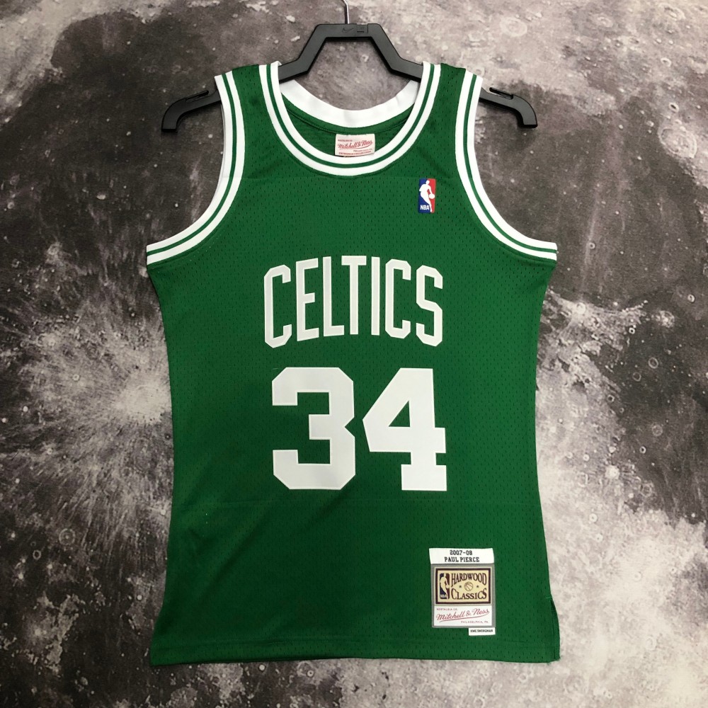 Camiseta Paul Pierce #34 Boston Celtics 2008 Clásico Edition Verde Camiseta Paul Pierce #34 Boston Celtics 2008 Clásico Edition Verde