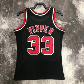 Camiseta Scottie Pippen #33 Chicago Bulls 1998 Negro