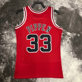 Camiseta Scottie Pippen #33 Chicago Bulls 1998 Rojo Camiseta Scottie Pippen #33 Chicago Bulls 1998 Rojo