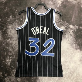 Camiseta Shaquille O'Neal #32 Orlando Magic 1995 Clásico Edition Negro Camiseta Shaquille O'Neal #32 Orlando Magic 1995 Clásico Edition Negro