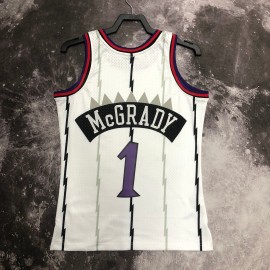Camiseta Tracy McGrady #1 Toronto Raptors 1999 Clásico Edition Blanco