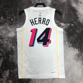 Camiseta Tyler Herro #14 Miami Heat 2023 City Edition Blanco Camiseta Tyler Herro #14 Miami Heat 2023 City Edition Blanco