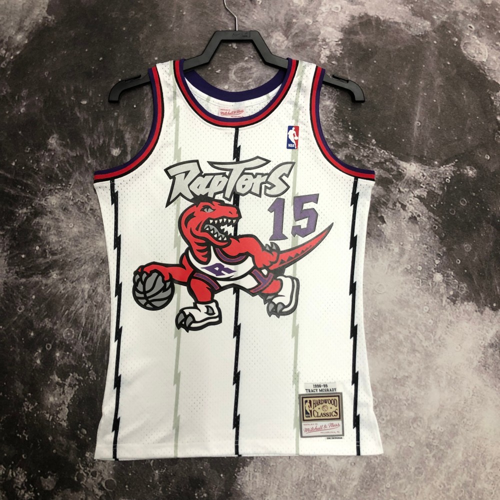 Camiseta Vince Carter #15 Toronto Raptors 1999 Clásico Edition Blanco Camiseta Vince Carter #15 Toronto Raptors 1999 Clásico Edition Blanco