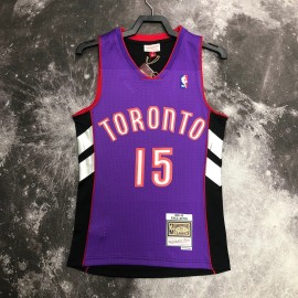 Camiseta Vince Carter #15 Toronto Raptors 2000 Clásico Edition Púrpura
