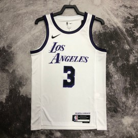 Camiseta Anthony Davis #3 Los Angeles Lakers 2023 City Edition Blanco