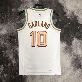 Camiseta Darius Garland #10 Cleveland Cavaliers 2023 City Edition Blanco Camiseta Darius Garland #10 Cleveland Cavaliers 2023 City Edition Blanco