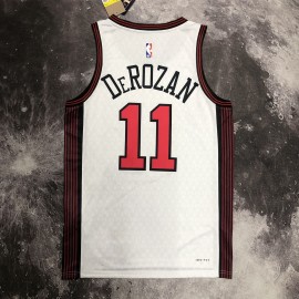 Camiseta DeMar DeRozan #11 Chicago Bulls 2023 City Edition Blanco Camiseta DeMar DeRozan #11 Chicago Bulls 2023 City Edition Blanco