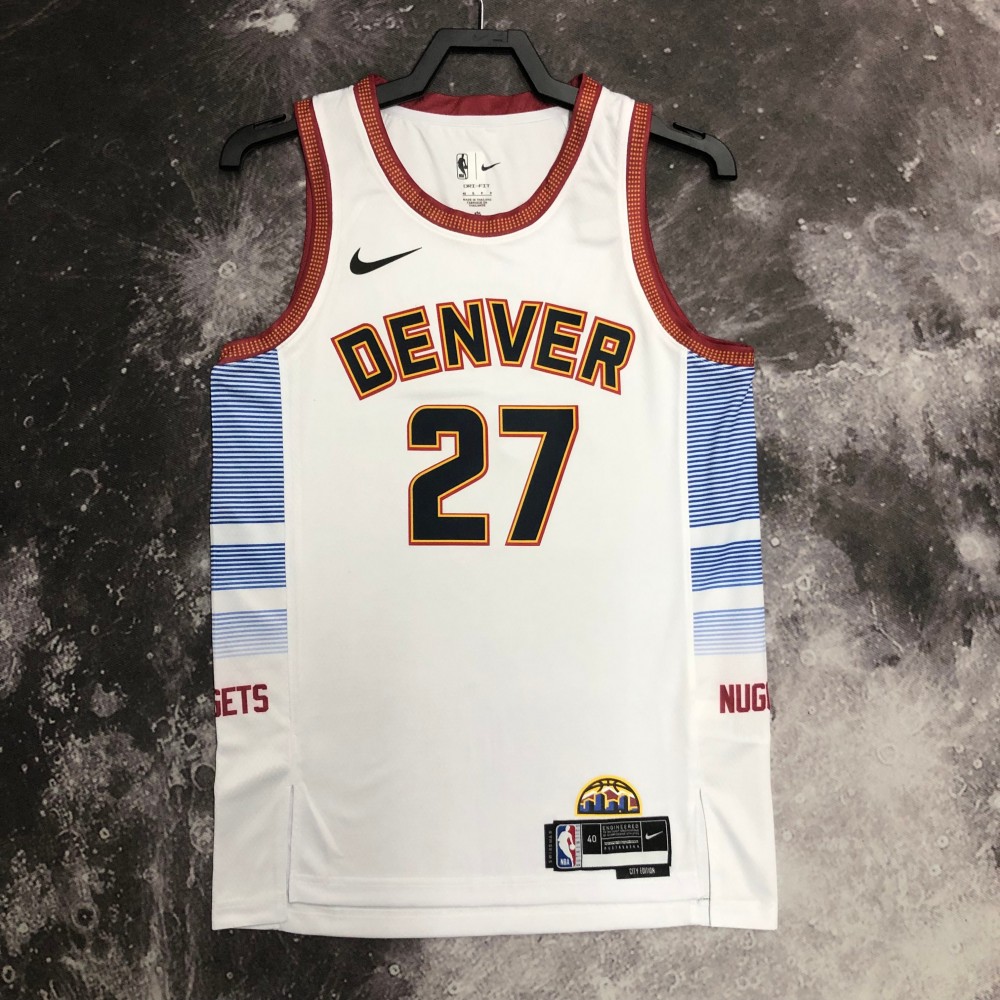 Camiseta Jamal Murray #27 Denver Nuggets 2023 City Edition Blanco Camiseta Jamal Murray #27 Denver Nuggets 2023 City Edition Blanco