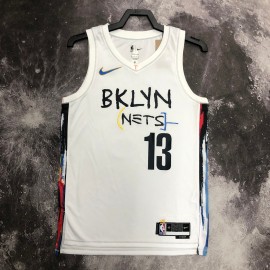 Camiseta James Harden #13 Brooklyn Nets 2023 City Edition Blanco