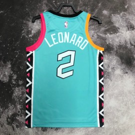 Camiseta Kawhi Leonard #2 San Antonio Spurs 2023 City Edition Verde Camiseta Kawhi Leonard #2 San Antonio Spurs 2023 City Edition Verde
