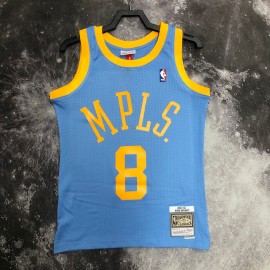 Camiseta Kobe Bryant #8 Los Angeles Lakers 2002 Classic Edition Azul