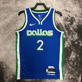 Camiseta Kyrie Irving #2 Dallas Mavericks 2023 City Edition Azul