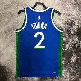 Camiseta Kyrie Irving #2 Dallas Mavericks 2023 City Edition Azul Camiseta Kyrie Irving #2 Dallas Mavericks 2023 City Edition Azul