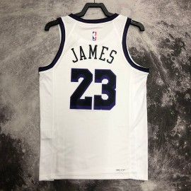 Camiseta Lebron James #23 Los Angeles Lakers 2023 City Edition Blanco Camiseta Lebron James #23 Los Angeles Lakers 2023 City Edition Blanco