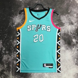 Camiseta Manu Ginobili #20 San Antonio Spurs 2023 City Edition Verde