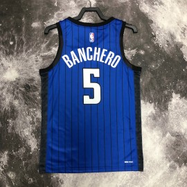 Camiseta Paolo Banchero #5 Orlando Magic 2023 Edición Flyer Azul Camiseta Paolo Banchero #5 Orlando Magic 2023 Edición Flyer Azul