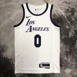 Camiseta Russell Westbrook #0 Los Angeles Lakers 2023 City Edition Blanco