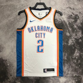 Camiseta Shai Gilgeous-Alexander #2 Oklahoma City Thunder Blanco