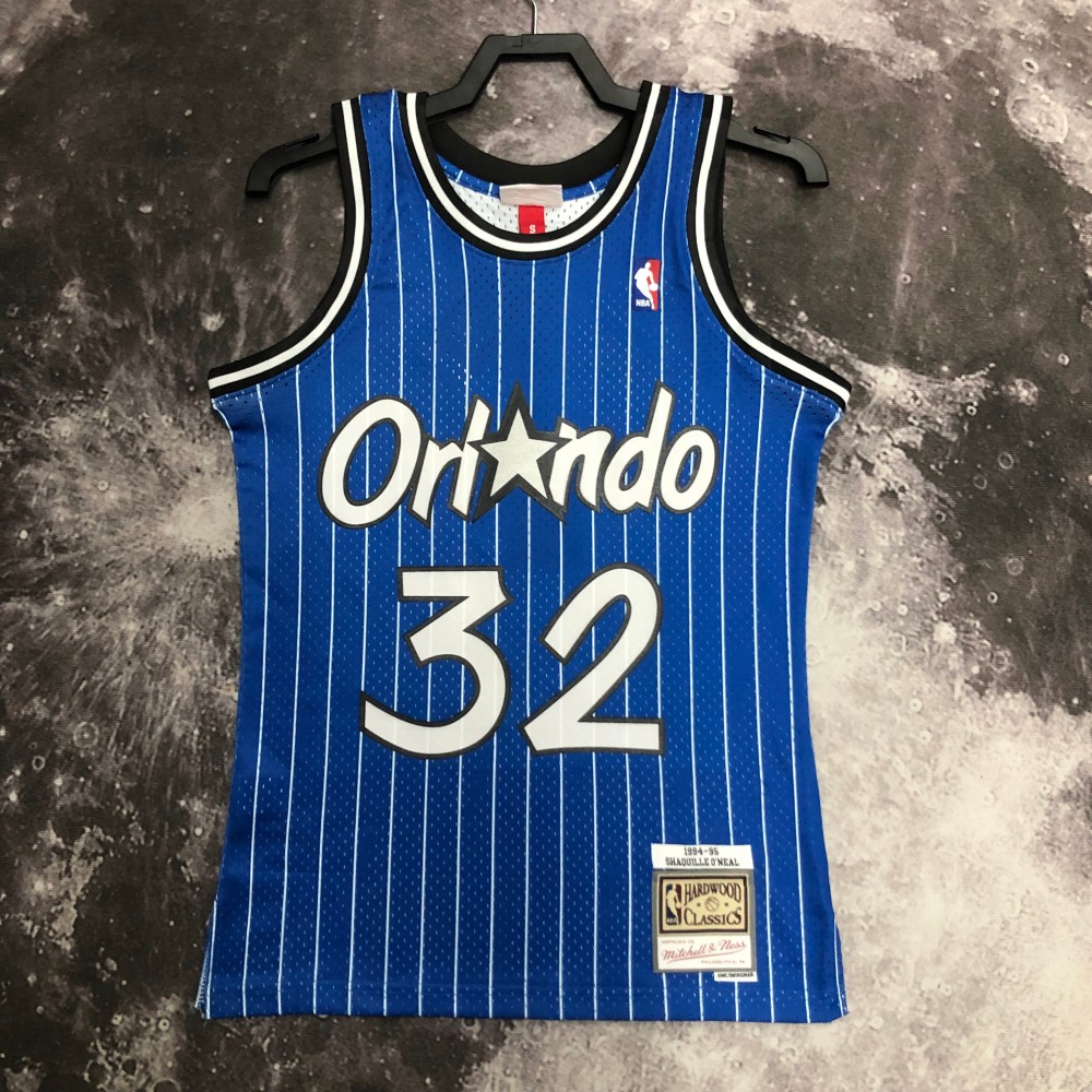 Camiseta Shaquille O'Neal #32 Orlando Magic 1995 Classic Edition Azul